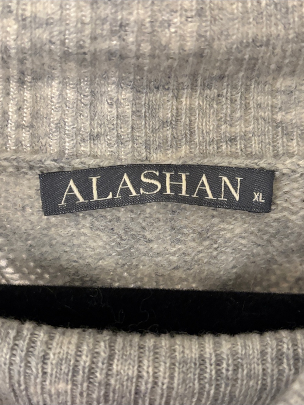 Alashan 100% Merino Wool Cable Knit Sweater | Size XL | Gray - Picture 2 of 9